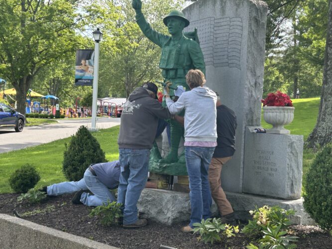Repaired 'Doughboy' Statue Returns To Wheeling Park